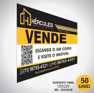 50 Adesivos md. 50x32cm Adesivo vinil autocolante 50x32cm 4x0 (Só Frente)  Corte reto 